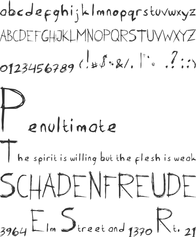 Karen Erc 2006 font preview