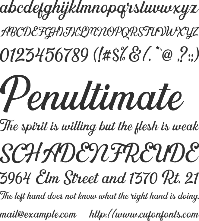 Greatly DEMO font preview
