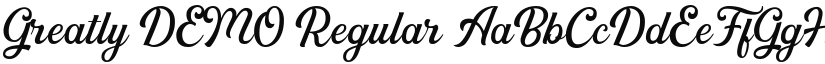 Greatly DEMO font download
