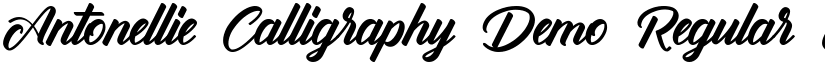 Antonellie Calligraphy Demo font download