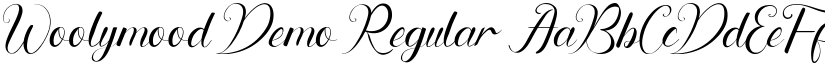 Woolymood Demo Regular font