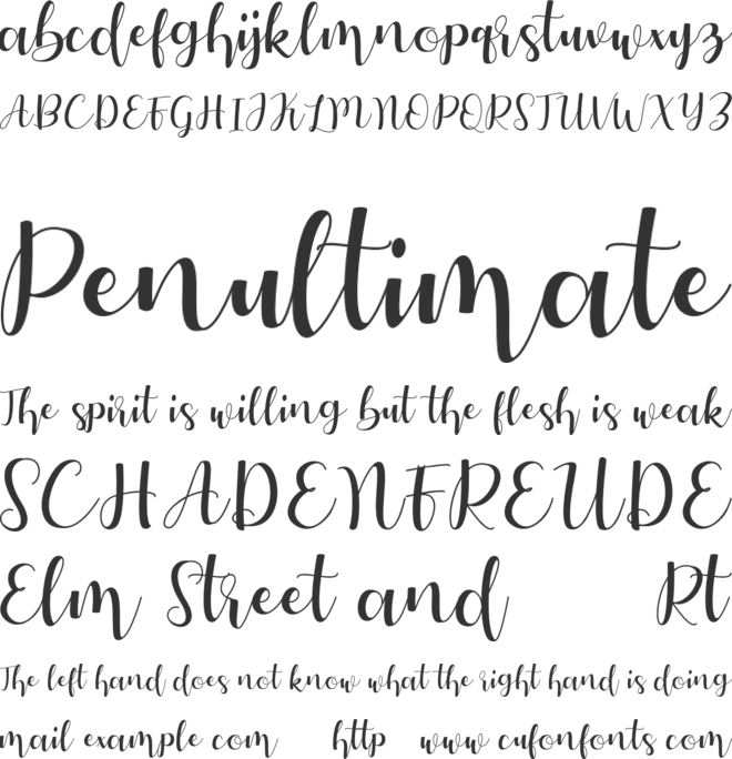 Autery font preview
