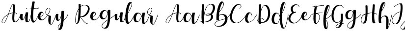Autery Regular font
