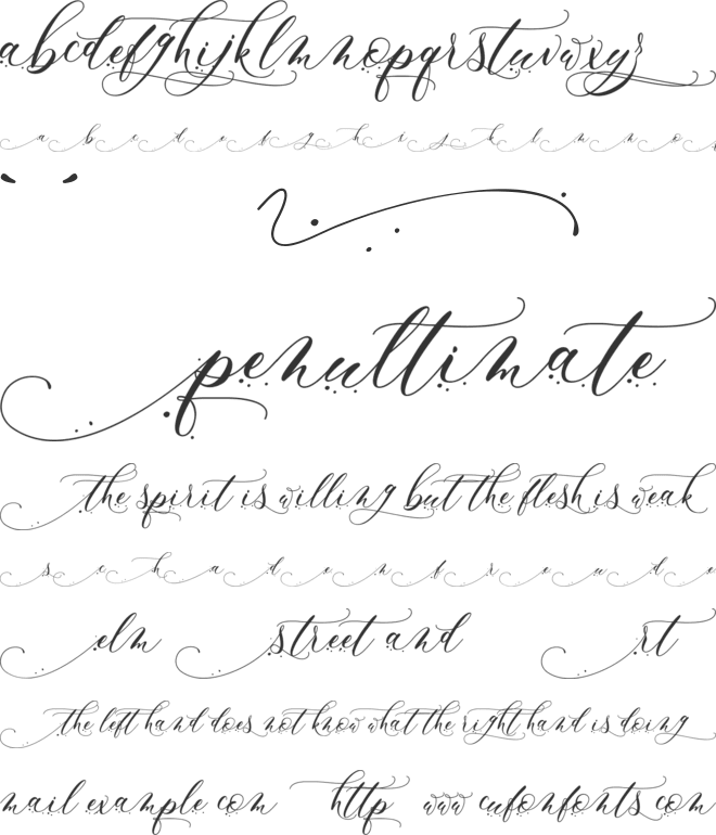 Inkland font preview