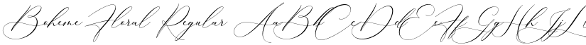 Boheme Floral Regular font