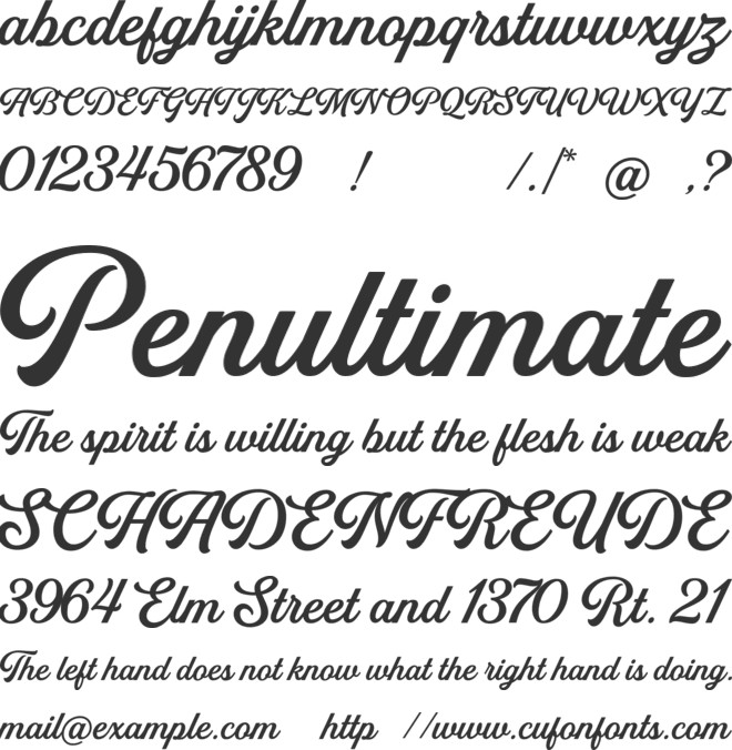 Golden Hills DEMO font preview