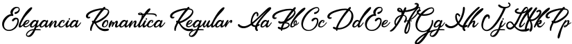 Elegancia Romantica font download