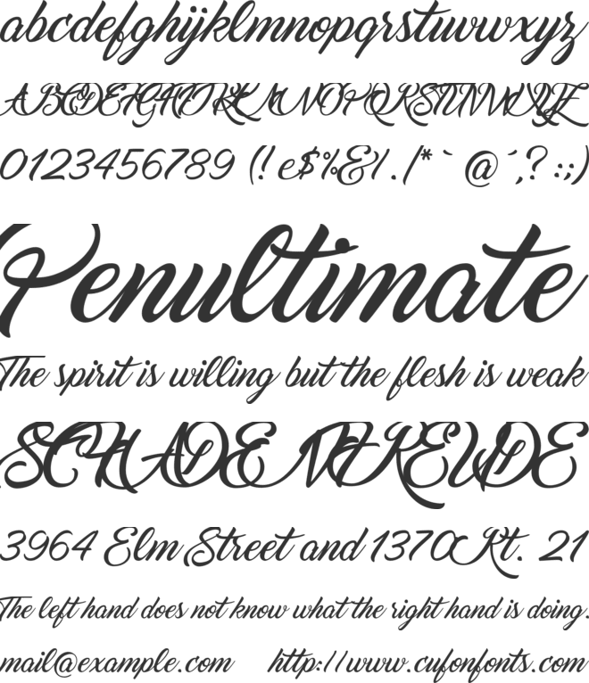 Marguerite font preview