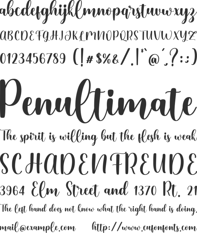 Geraline_DEMO font preview