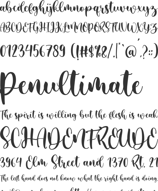 desmonthe font preview