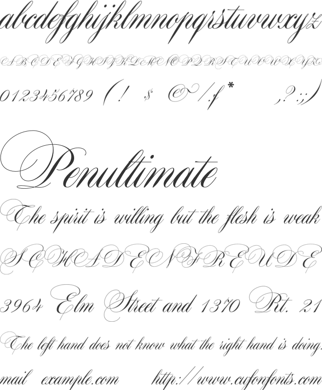 Maratre font preview