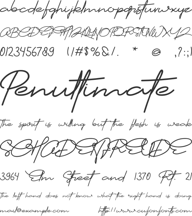 Cartier font preview