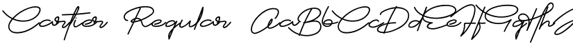 Cartier Regular font