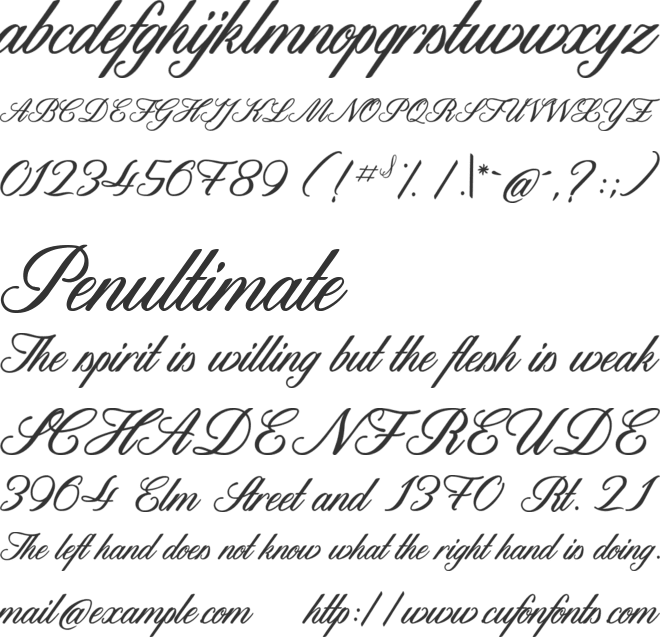 Catherine de Beaumont font preview
