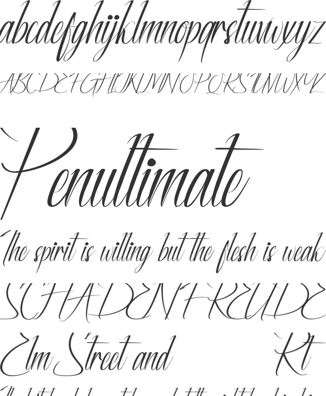 Ofstrike Demo font preview