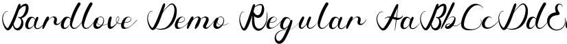 Bardlove Demo font download