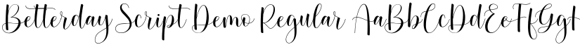 Betterday Script Demo font download