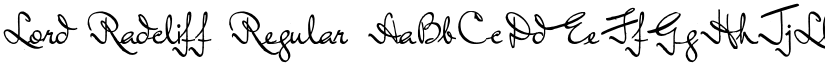 Lord Radcliff font download