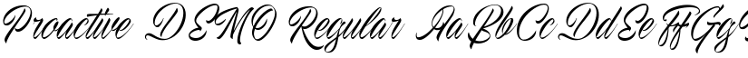 Proactive DEMO font download