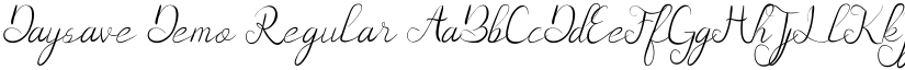Daysave Demo Regular font
