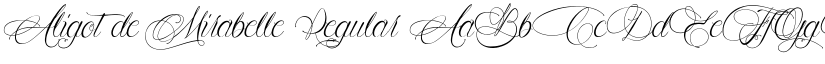 Aligot de Mirabelle Regular font