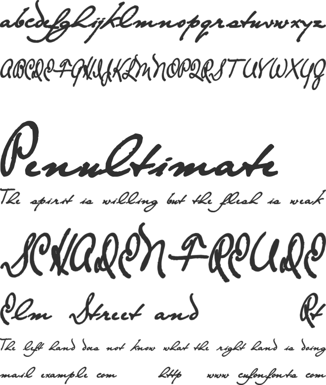 The Loyalist Extra font preview