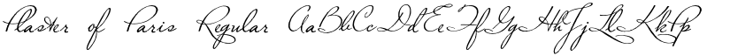 Plaster of Paris Regular font