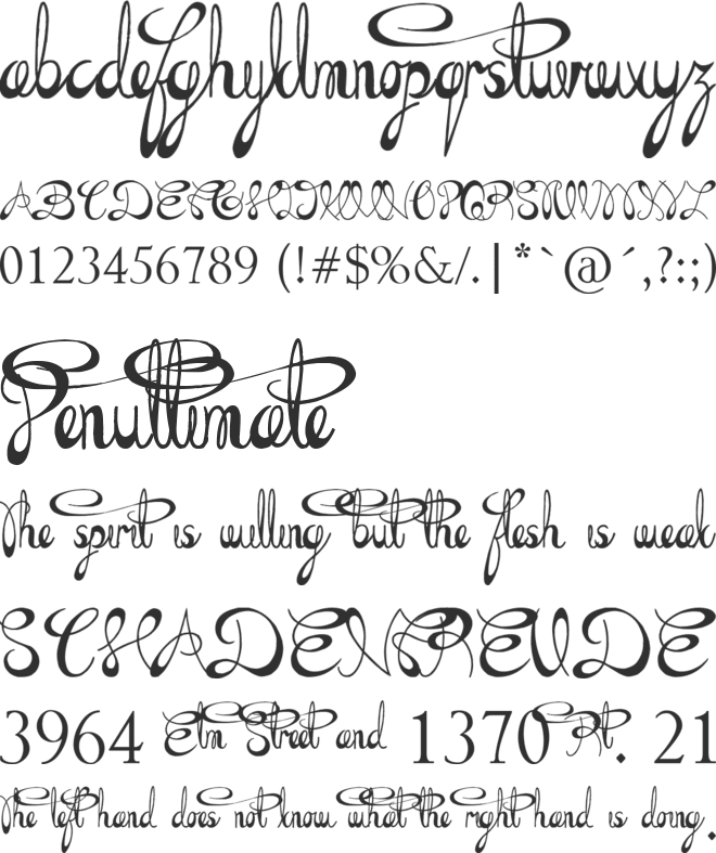 the Daily Bread font preview