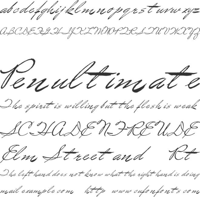 Spirulina font preview
