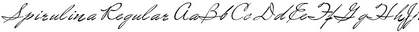 Spirulina Regular font