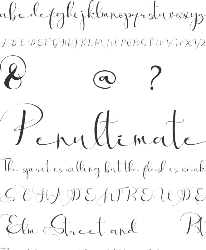 Via Vallen font preview