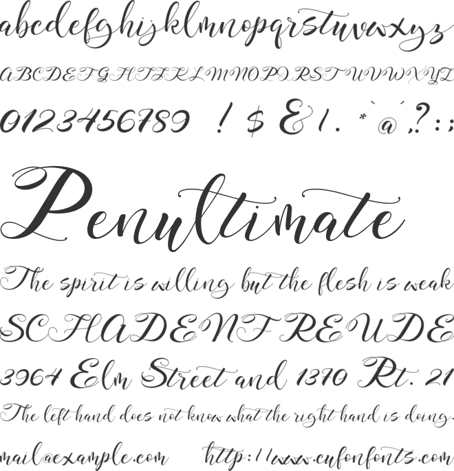 Mahdaleina font preview