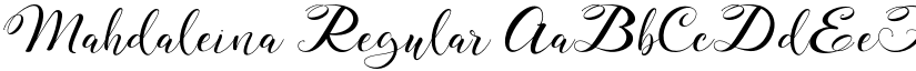 Mahdaleina Regular font