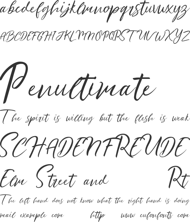 Ralyne Demo font preview
