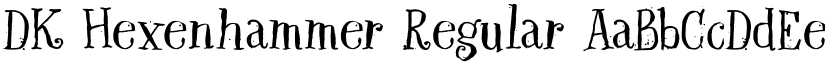 DK Hexenhammer Regular font