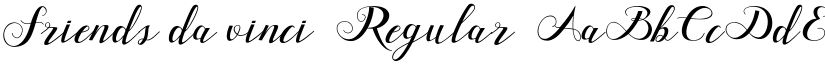 Friends da vinci Regular font