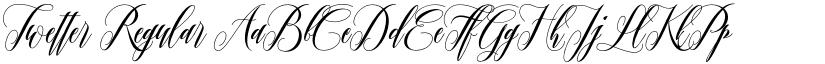 Twetter Regular font
