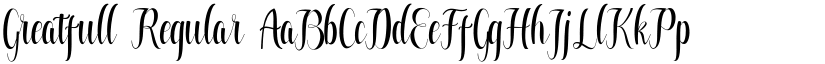 Greatfull Regular font