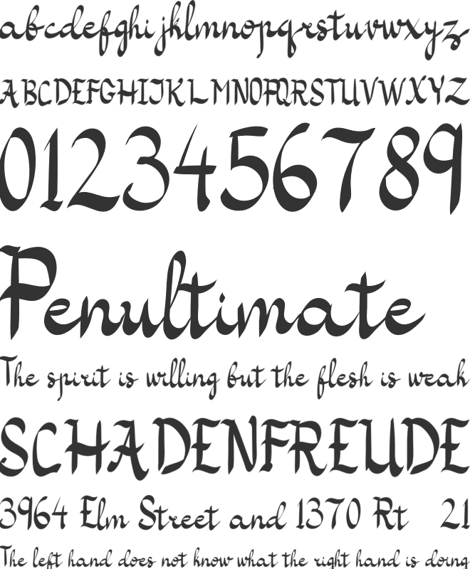 Kazasttan-Free font preview