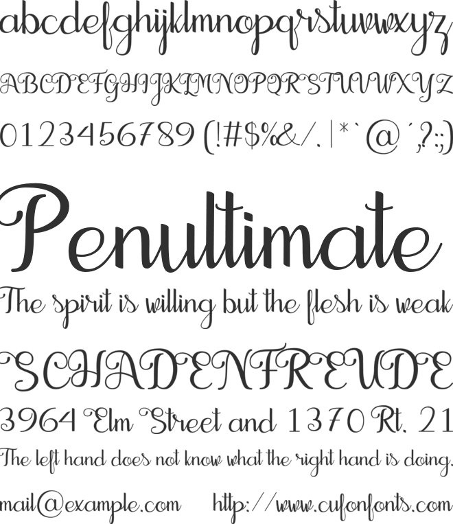 Seelyn font preview