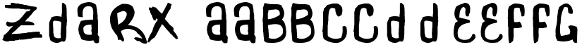 Zdarx font