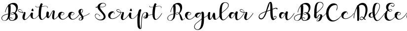 Britnees Script font download