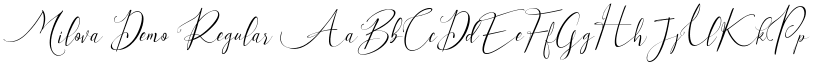 Milova Demo Regular font