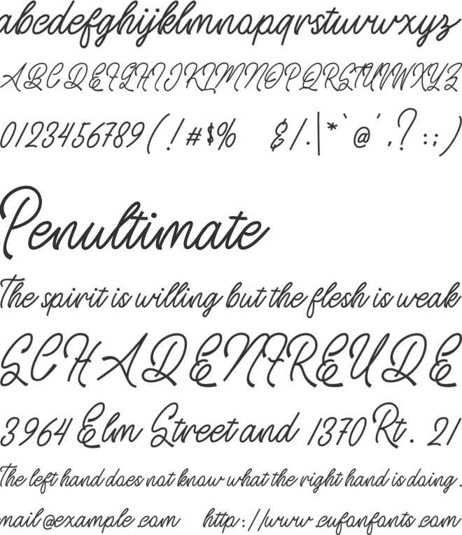Stuttgart font preview