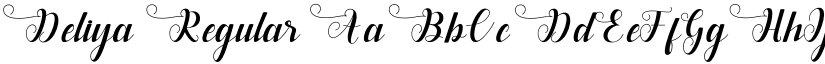 Deliya Regular font