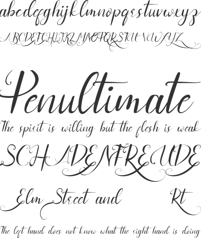 April Dance Demo font preview