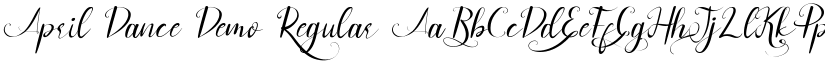 April Dance Demo Regular font