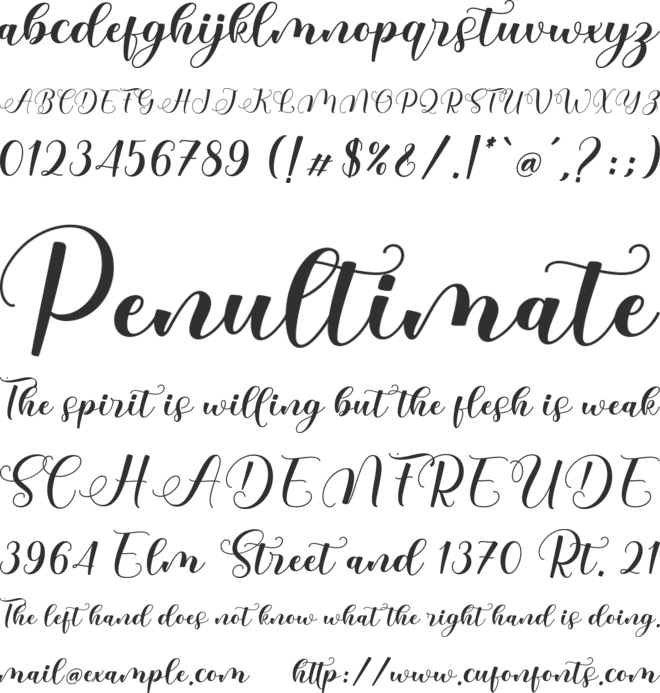 Baley_DEMO font preview