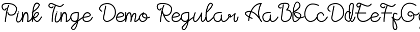 Pink Tinge Demo font download