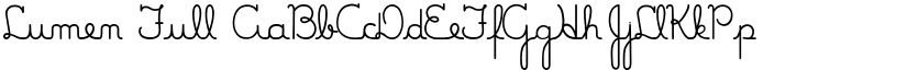Lumen Full font